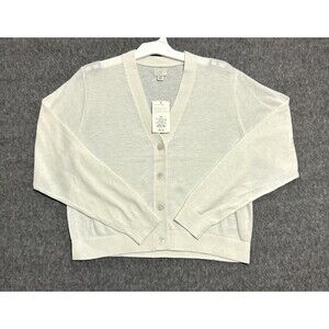 A New Day Women's Blouse Long Sleeve Button Up Beige Extra Small